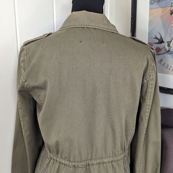 Lily Aldridge For Velvet Utility Preppy Cozy Military Rock Glam Layer Jacket XS - Picture 10 of 13